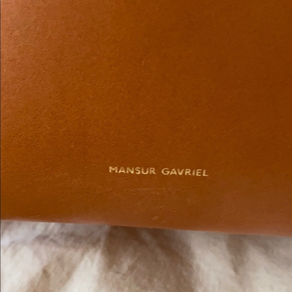 Mansur Gavriel Large Tote Cammello/Royal blue - Picture 6 of 16